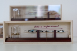 Ručně vyráběné skleněné pero s kalamářem
